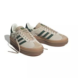 Adidas Originals Gazelle Bold "Cream White/Green"